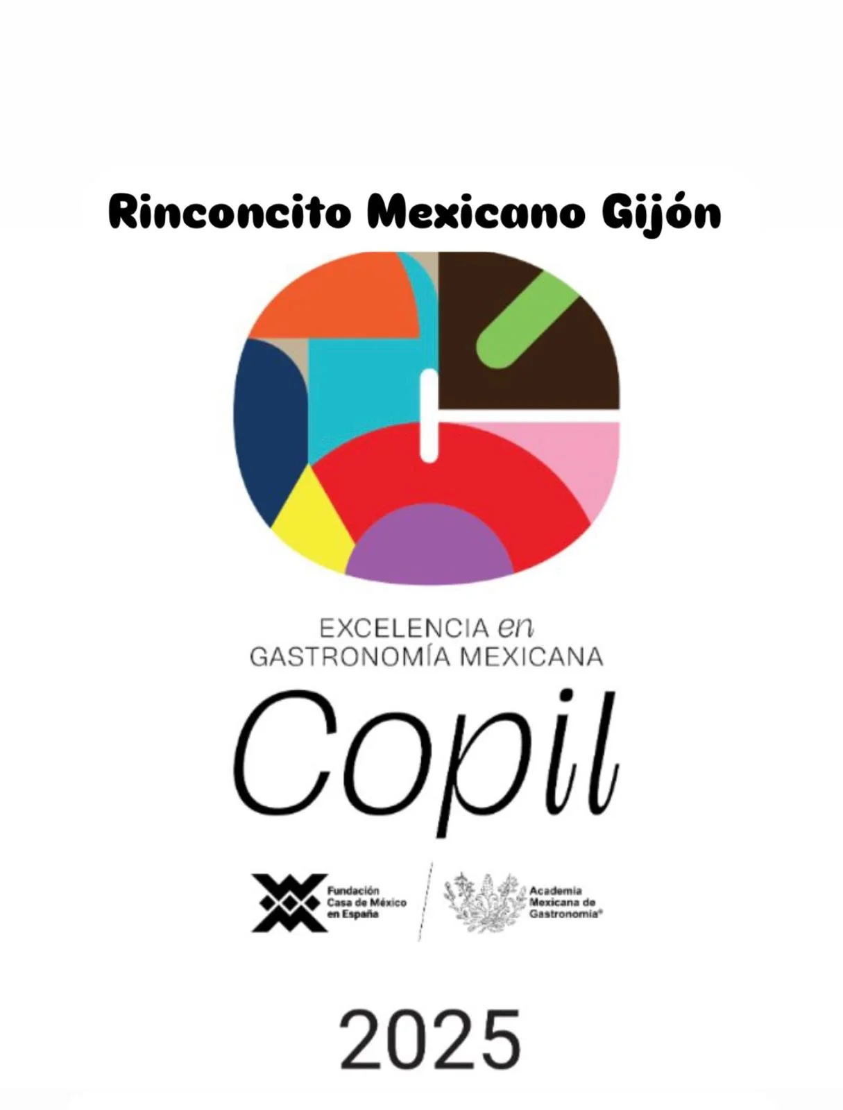 Certificado Sello Copil de excelencia gastronómica